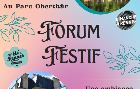 Forum Festif 2022 au parc Oberthür de Rennes